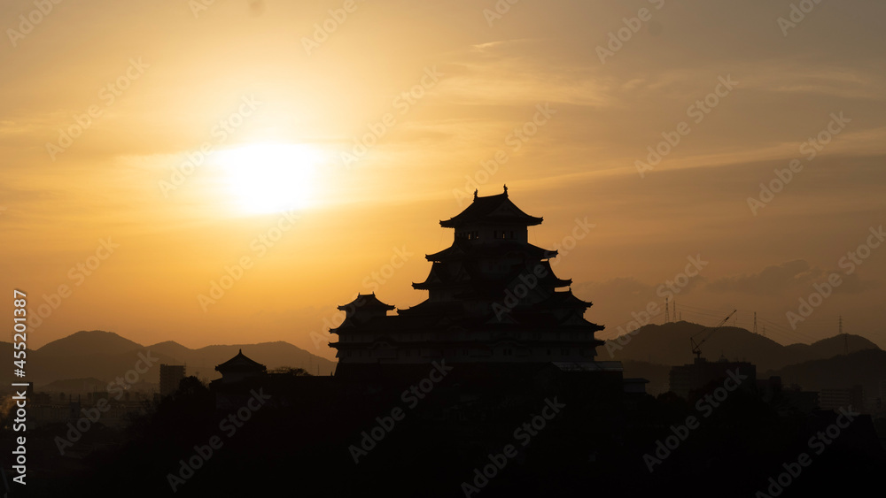 sunset in bagan