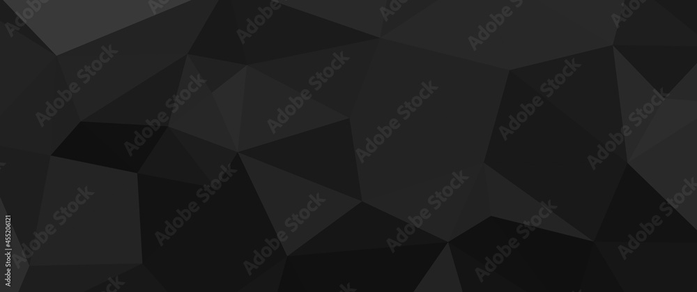 Abstract black pearl low poly background design, black pearl-colored polygon abstract background. Used for background, backdrop, banner, wallpaper, minimalist background. Abstract black pearl low poly background design, black pearl-colored polygon abstract background. Used for background, backdrop, banner, wallpaper, minimalist background.
