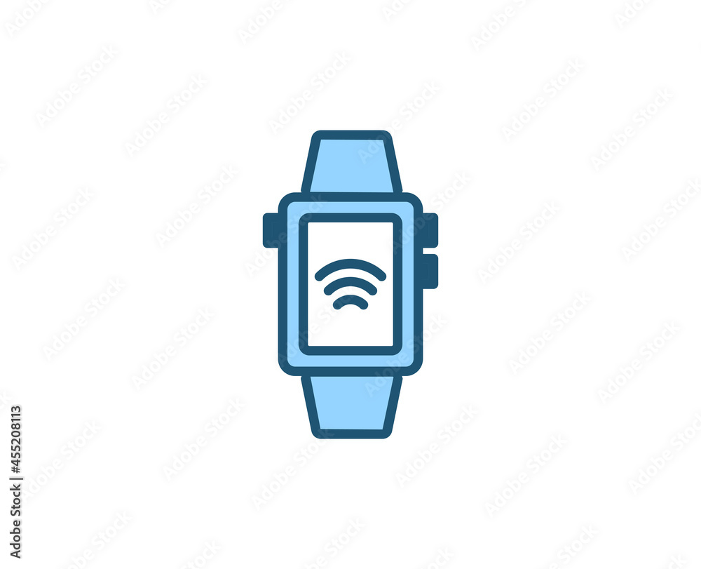 Line Smart watch icon isolated on white background. Outline symbol for website design, mobile application, ui. Electronics pictogram. Vector illustration, editorial stroсk. Line Smart watch icon isolated on white background. Outline symbol for website design, mobile application, ui. Electronics pictogram. Vector illustration, editorial stroсk.