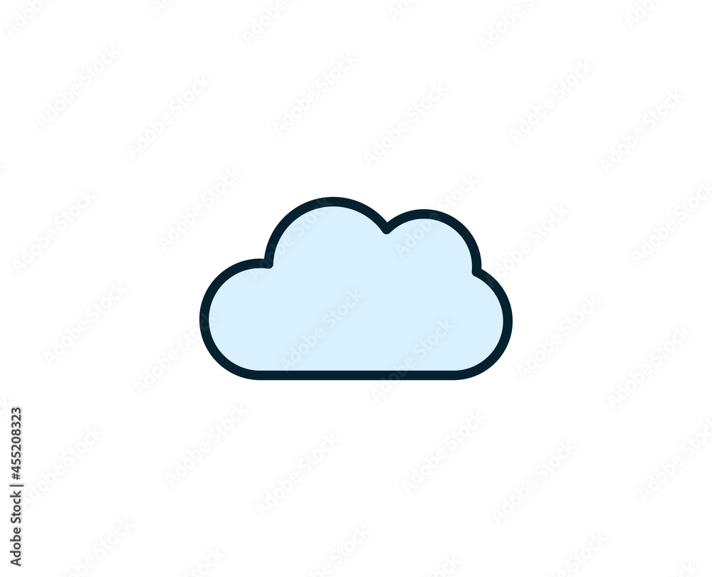 Cloud premium line icon. Simple high quality pictogram. Modern outline style icons. Stroke vector illustration on a white background. Cloud premium line icon. Simple high quality pictogram. Modern outline style icons. Stroke vector illustration on a white background.