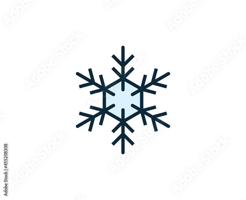 Snowflake premium line icon. Simple high quality pictogram. Modern outline style icons. Stroke vector illustration on a white background. 