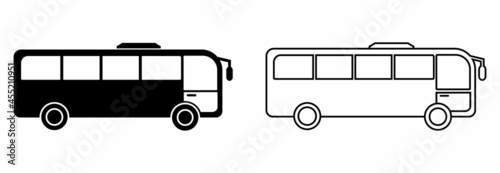 bus icon, bus vector, bus symbol of transportations