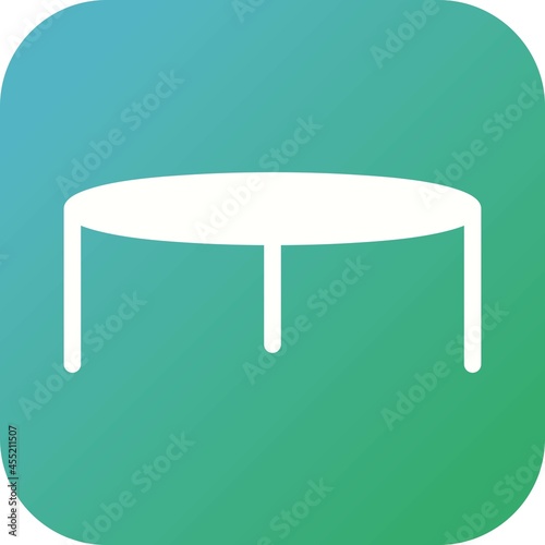 Unique Stool Vector Glyph Icon