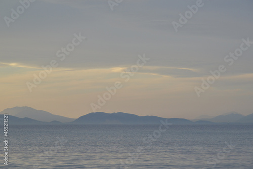 Sunset Greek Island sea sky evening holidays summer forever