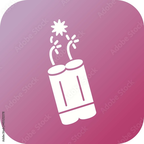 Unique Dynamite Vector Glyph Icon