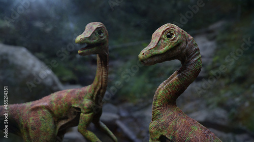 Compsognathus longipes, dinosaurs from the Late Jurassic period © dottedyeti