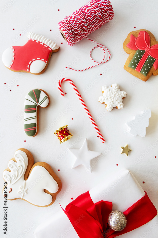 christmas craft handmade present composition white