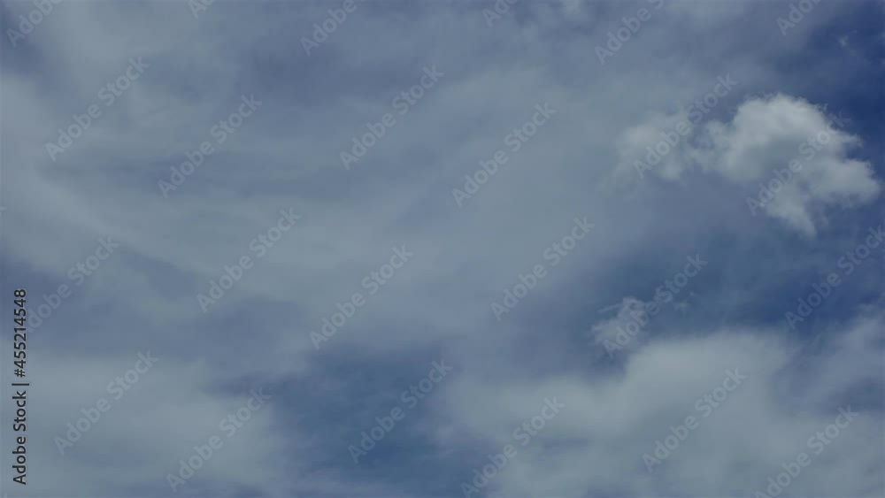 Time-Lapse of Beautiful blue sky on a summer day with white cumulus Time-Lapse of Beautiful blue sky on a summer day with white cumulus