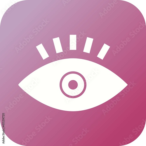 Unique Eye Vector Glyph Icon
