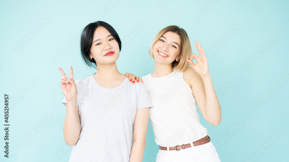 positive women ethnic diversity supportive gesture positive women ethnic diversity supportive gesture