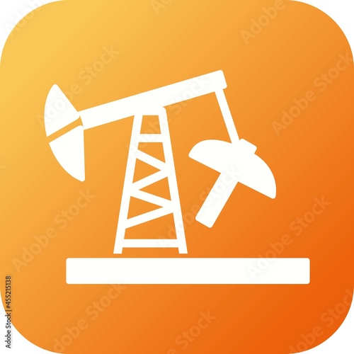 Unique Derrick Vector Glyph Icon