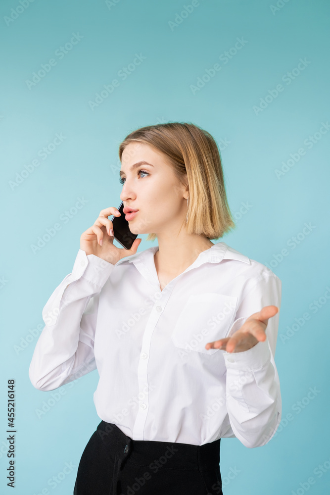 office routine business woman mobile communication office routine business woman mobile communication