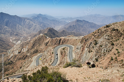 The Canyon Of Asir Region, The View From The Viewpoint, Saudi Arabia Stock  Photo | Adobe Stock