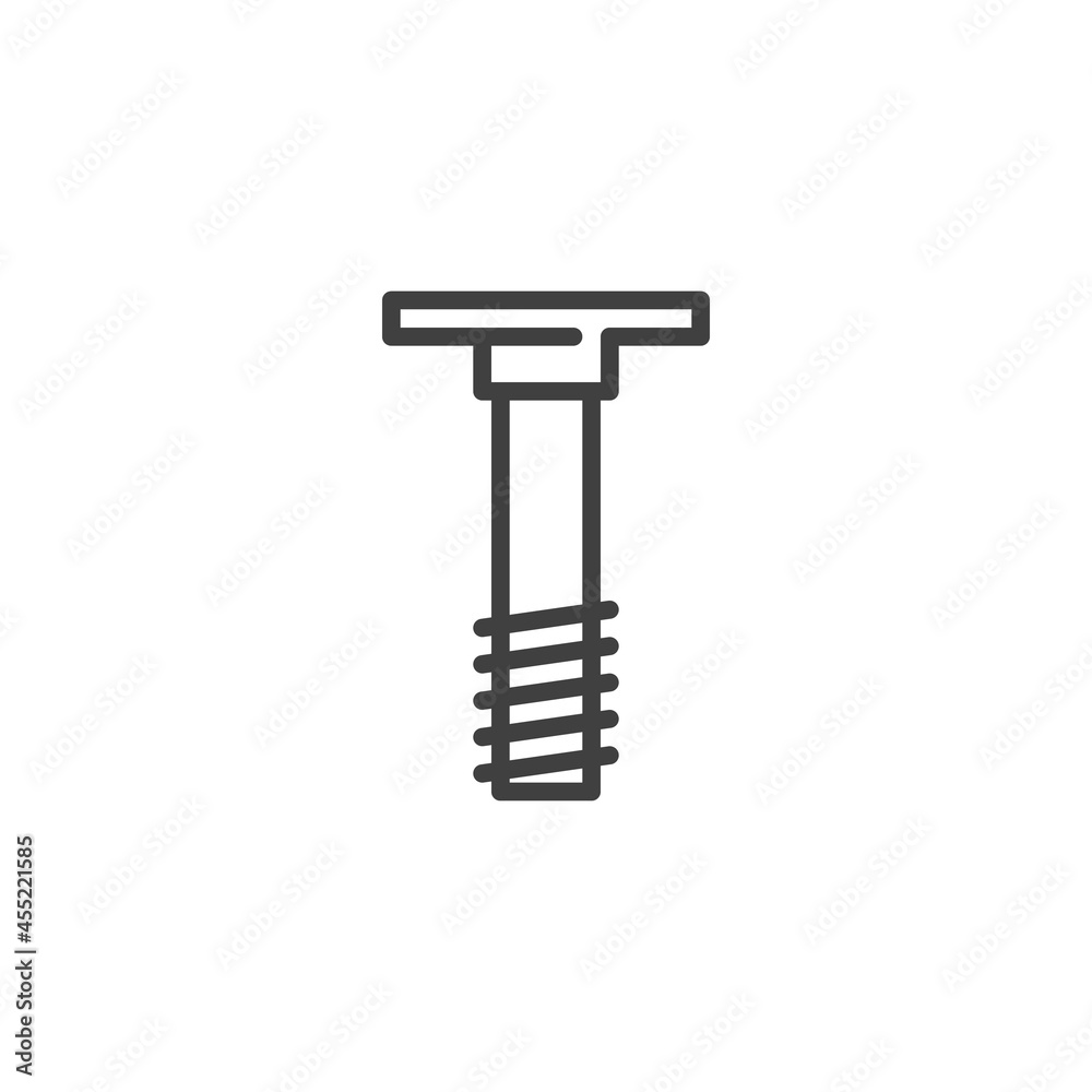 Elevator bolt line icon Elevator bolt line icon