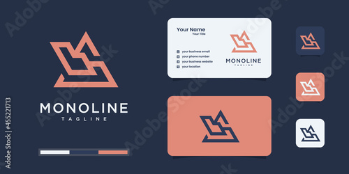 creative letter Band S logo. design for business of luxury, elegant, simple.