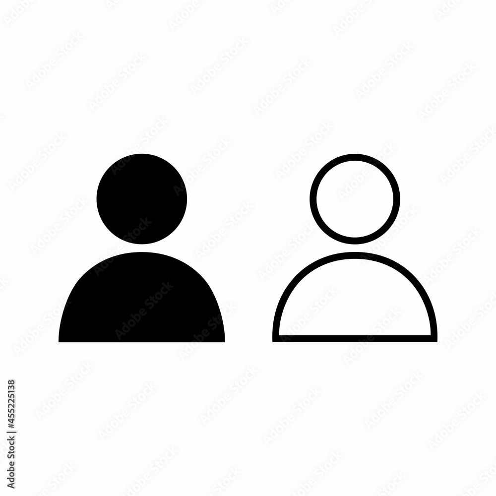profile icon, user icon, people icon vector symbol
