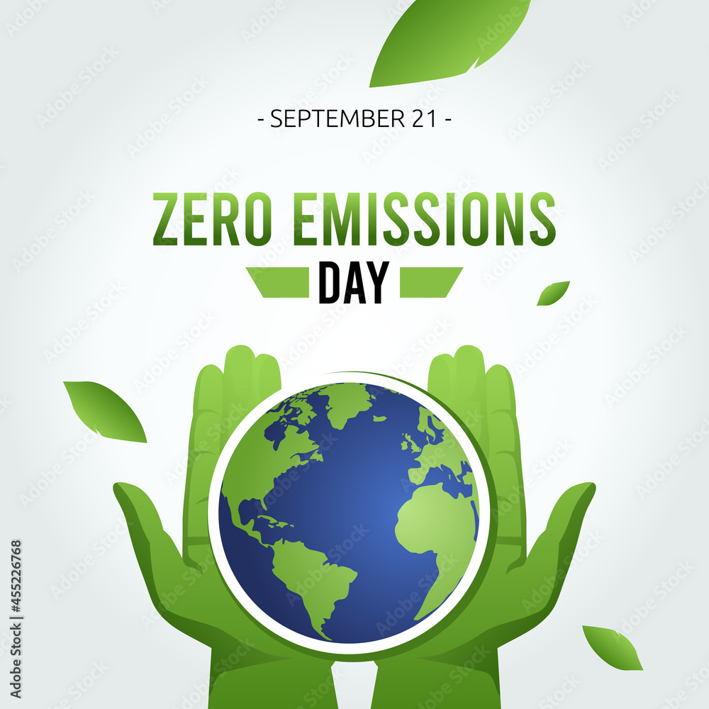 Vector graphic of zero emissions day good for zero emissions day