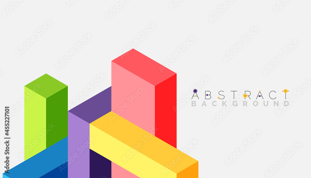 Abstract background. 3d cubes, cubic elements and blocks. Techno or business concept for wallpaper, banner, background, landing page Abstract background. 3d cubes, cubic elements and blocks. Techno or business concept for wallpaper, banner, background, landing page