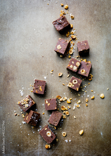 chocolate and hazelnut fudge photo