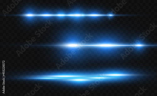 Glowing neon lines on a transparent background. Abstract digital design.