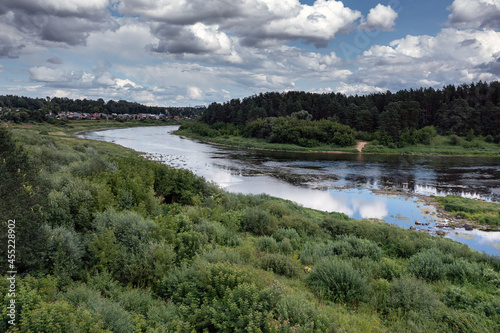 Daugava river next to Kraslava city, eastern Latvia.