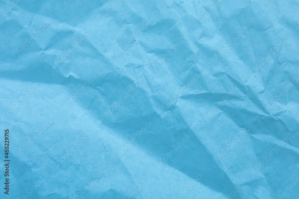 Blue paper with wrinkles texture Blue paper with wrinkles texture