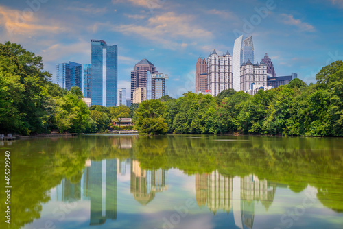 Piedmont Park in Downtown Atlanta city in USA