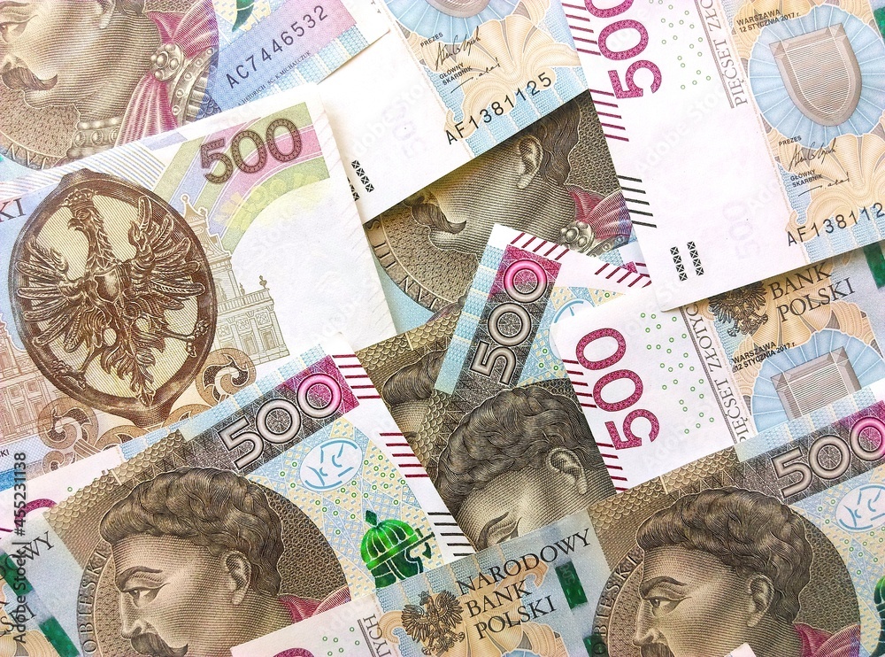 NARODOWY BANK POLSKI 200 złotych 500 złotych - obrazy, fototapety, plakaty 