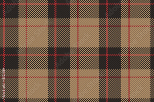 Tartan plaid pattern seamless vector background. Check plaid for flannel shirt, blanket, throw, or other modern textile photo