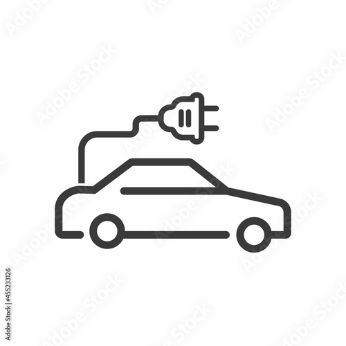 Eco friendly e mobile or electric vehicle concept.