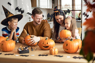 Spending time together at Halloween