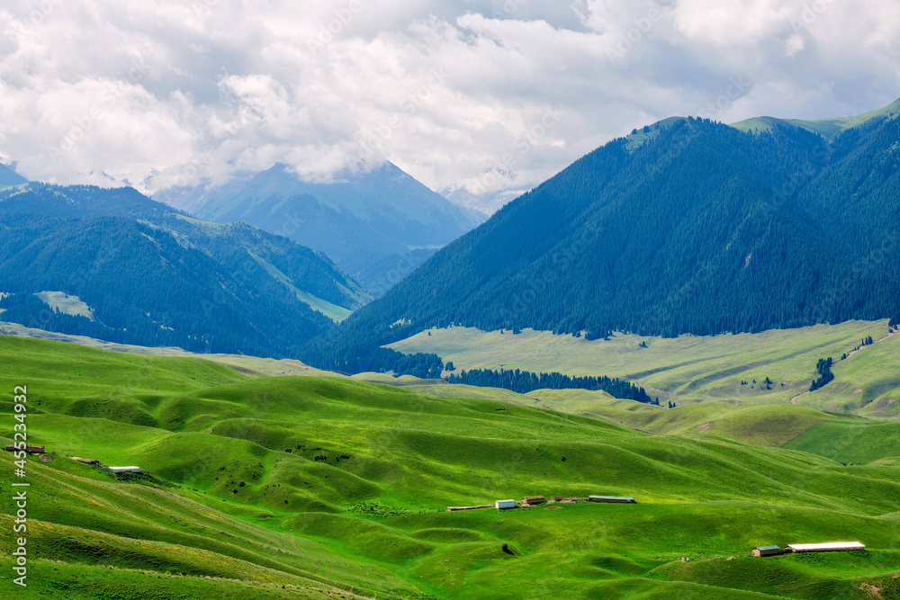 The beautiful scenic of Qiongkushitai in YIli city Xinjiang uygur autonomous region, China.