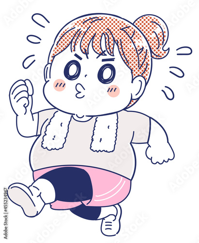 ダイエットするかわいい女性