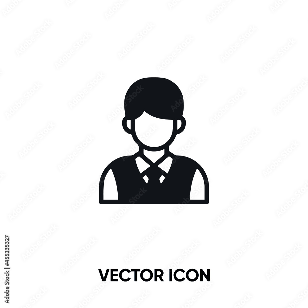 Student vector icon. Modern, simple flat vector illustration for website or mobile app.Boy student or man symbol, logo illustration. Pixel perfect vector graphics Student vector icon. Modern, simple flat vector illustration for website or mobile app.Boy student or man symbol, logo illustration. Pixel perfect vector graphics