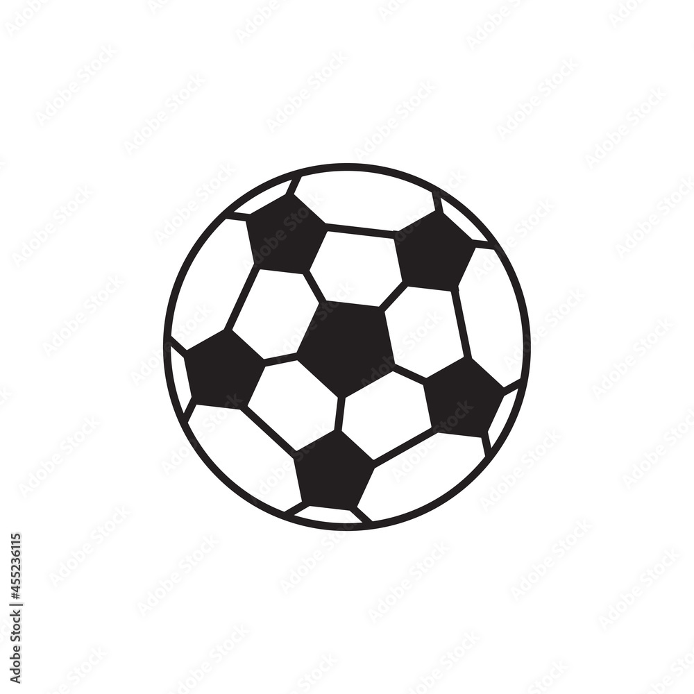 Soccer ball icon design illustration template