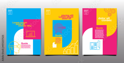 annual report , future, business, template layout design, cover book. vector illustration