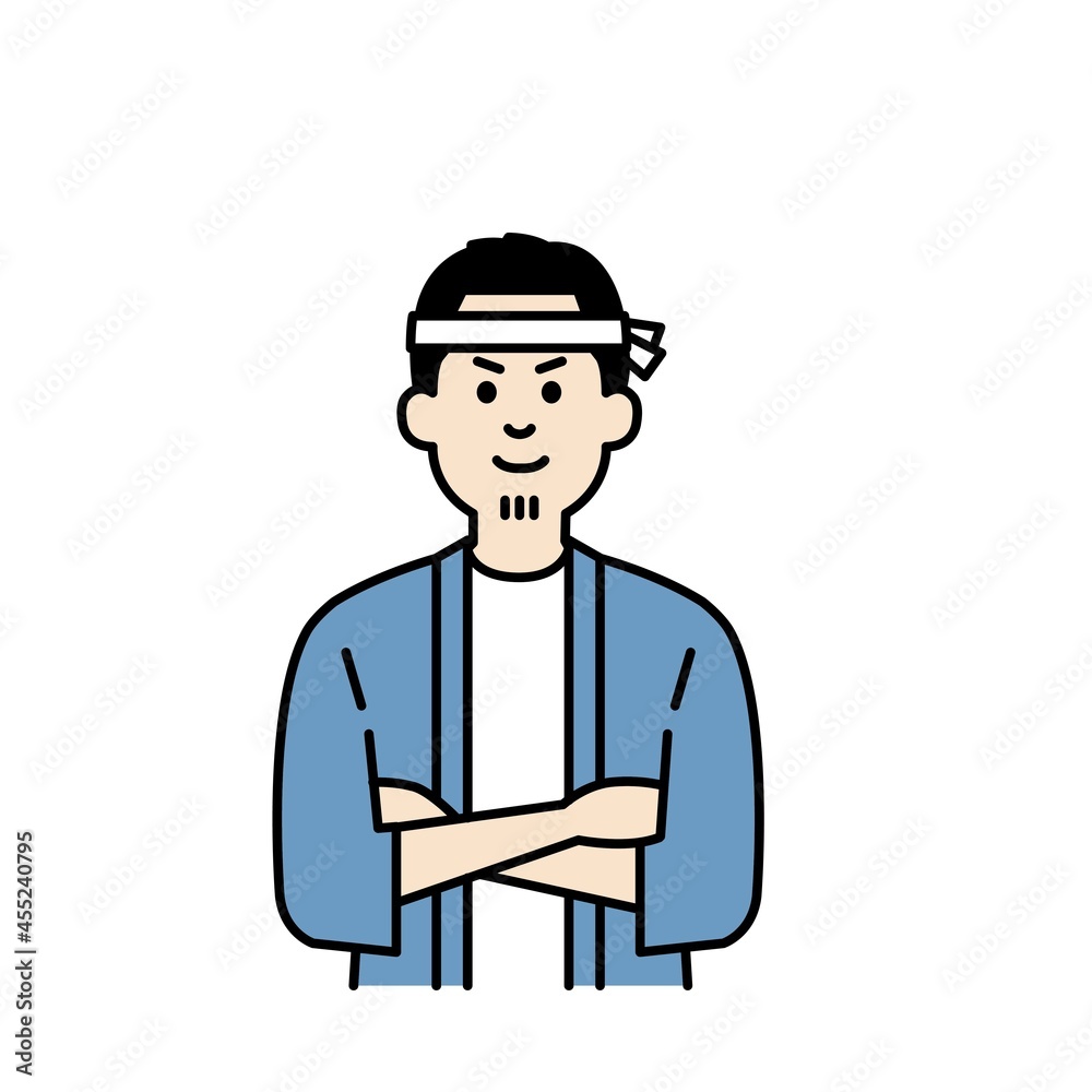大工さんのイラスト上半身 大工さんのイラスト上半身