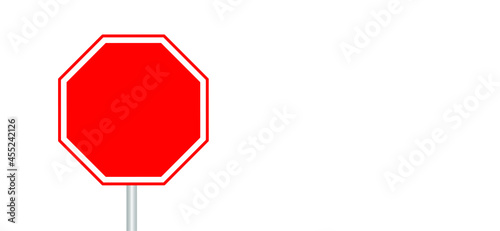 Empty road sign. Stop halt allowed Do not enter danger warning sign. Attention forbidden caution or admittance signs No ban allowed walking people stepping or run symbols Highway