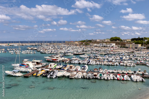Boats in the port of Otranto, Salento, Lecce, Puglia, Italy