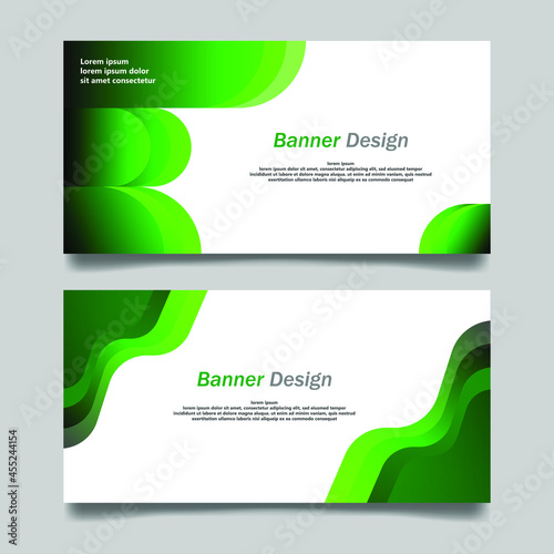 Vector abstract design banner template. banner design. abstract background design with green color and file eps 10 for free royalty