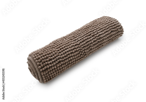 Roll carpet on isolated white background