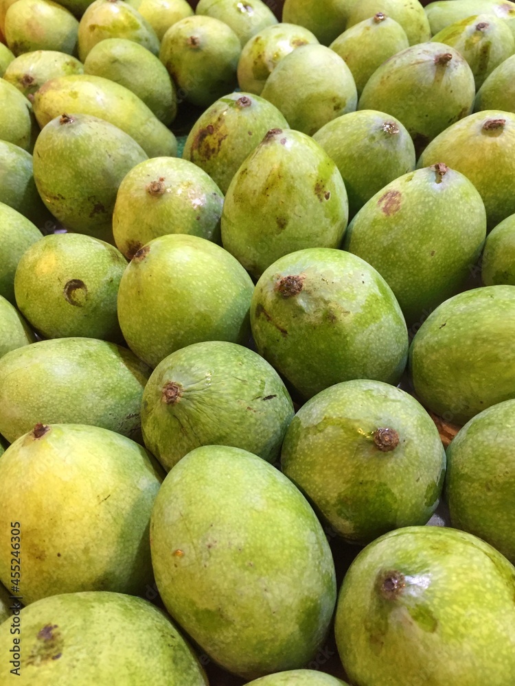 Pile of ripe and jumbo sized mangoes.
Pile of ripe and jumbo sized mangoes.