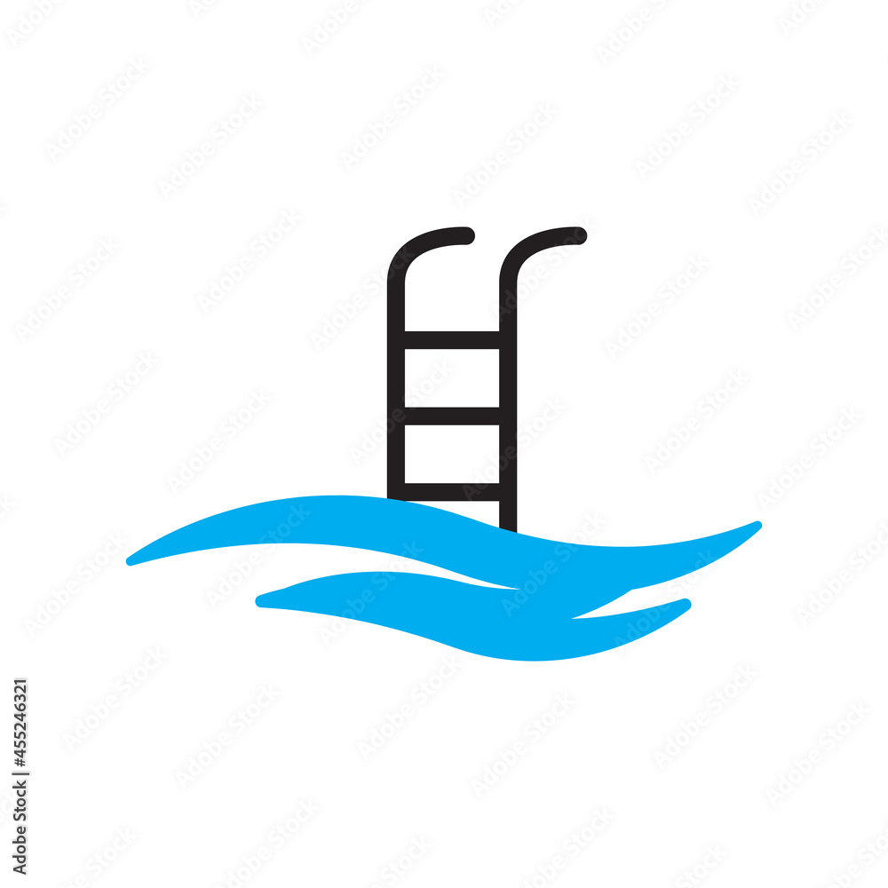Swimming pool icon design vector illustration Swimming pool icon design vector illustration