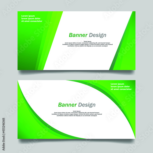 Vector abstract design banner template. banner design. abstract background design with green color and file eps 10 for free royalty