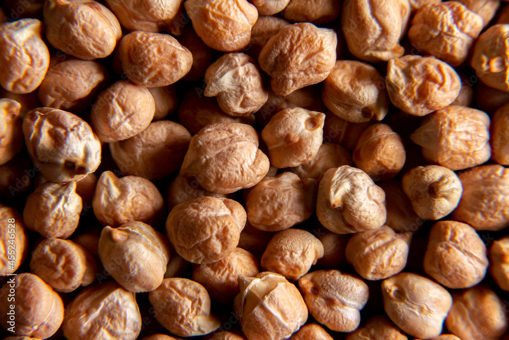 Chickpea background. Texture. Selective focus. Chickpea background. Texture. Selective focus.