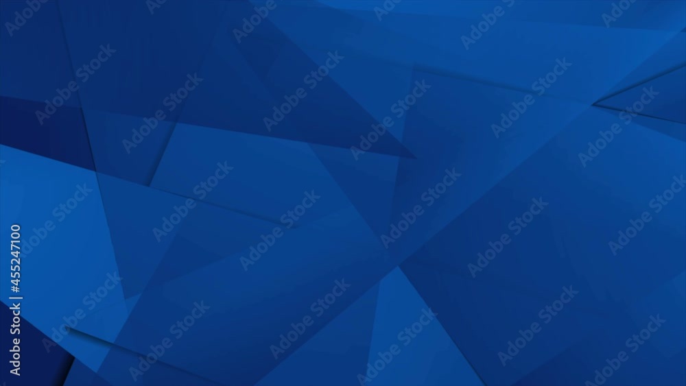 Abstract dark blue hi-tech low poly corporate motion background ...