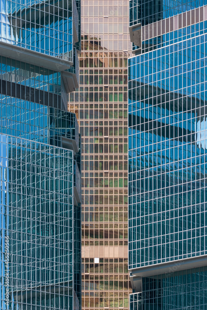 Abstract perspective angle of modern office architecture Abstract perspective angle of modern office architecture