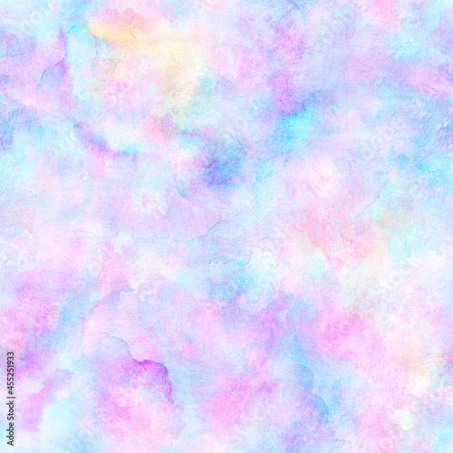 Abstract watercolor background. Multicolor seamless pattern
