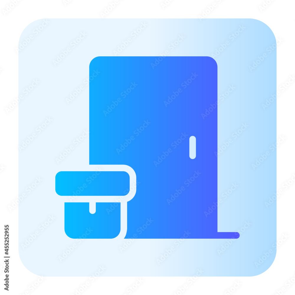 Delivery door gradient icon Delivery door gradient icon
