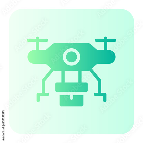 drone delivery gradient icon